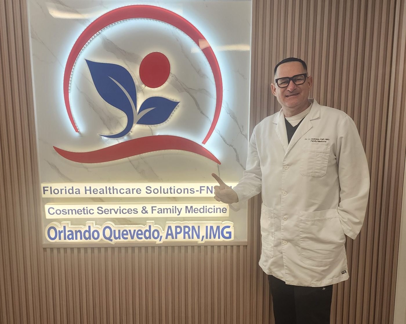 Orlando Quevedo, APRN, at Florida Healthcare Solutions in Cutler Bay